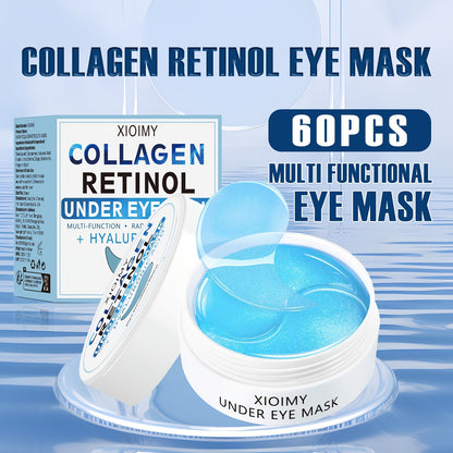 60pcs Collagen And Retinol Hydrogel Eye Mask, Powerfully Moisturize, Deeply Hydrate, Firm And Tender Eye Skin, Make Eye Skin Lines Disappear, Eye Skin Care, Eye Mask, Eye Facial Mask