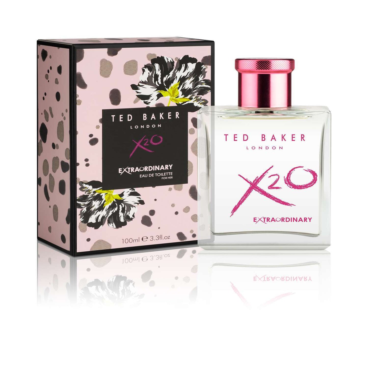 Ted Baker X20 Extraordinary Her Eau de Toilette Fruity Floral Perfume for Women with Grapefruit, Magnolia & Musk Elegant, Sophisticated, Long Lasting Scent Gift Idea For Her 3.38 oz 100ml