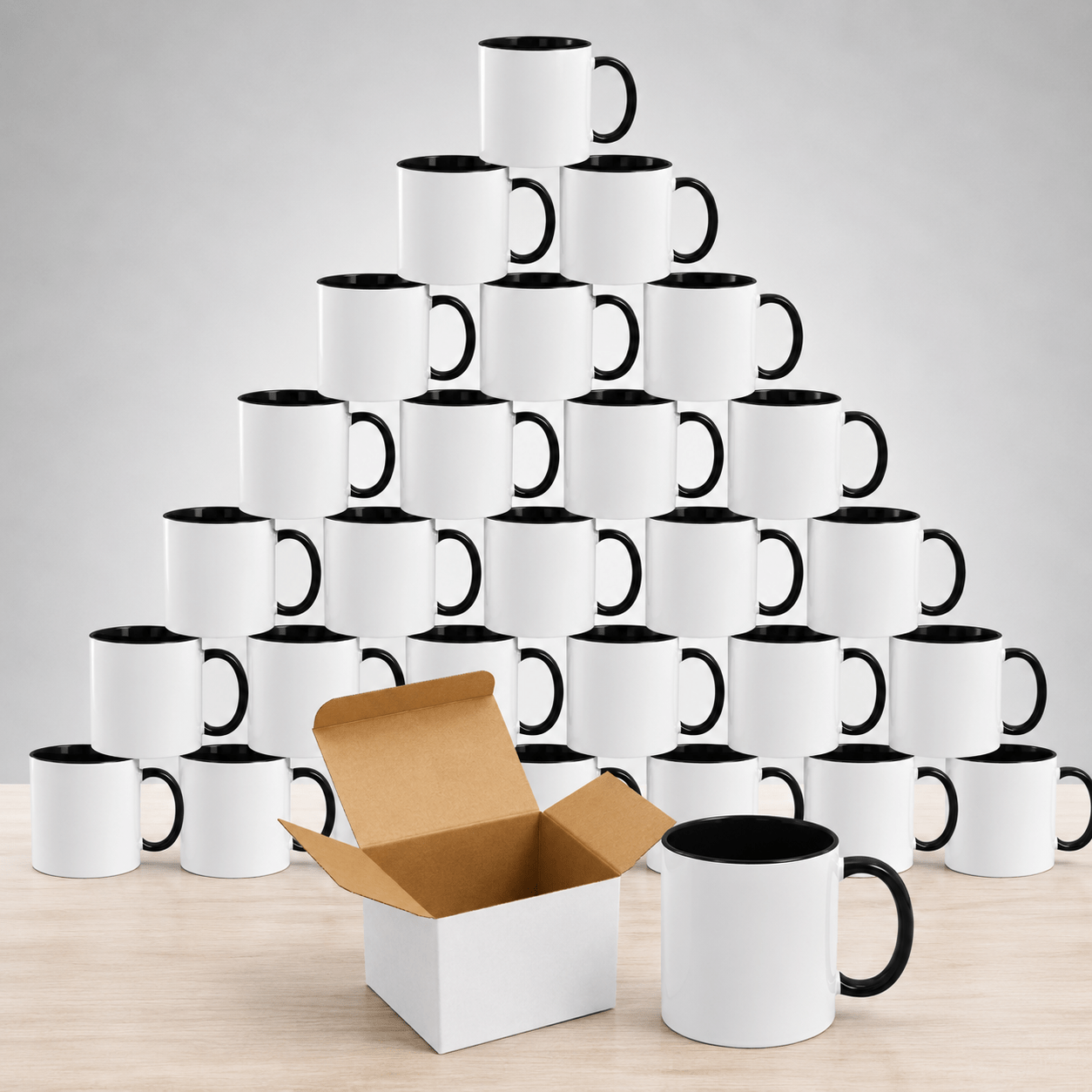 11oz Sublimation Ceramic Mugs with Glossy Finish, Heat Press Ready Coffee Cups for DIY Printing, Multicolor Bulk Pack Options Available in 6, 12, 24, 36, 48, 72 and 144 Pack