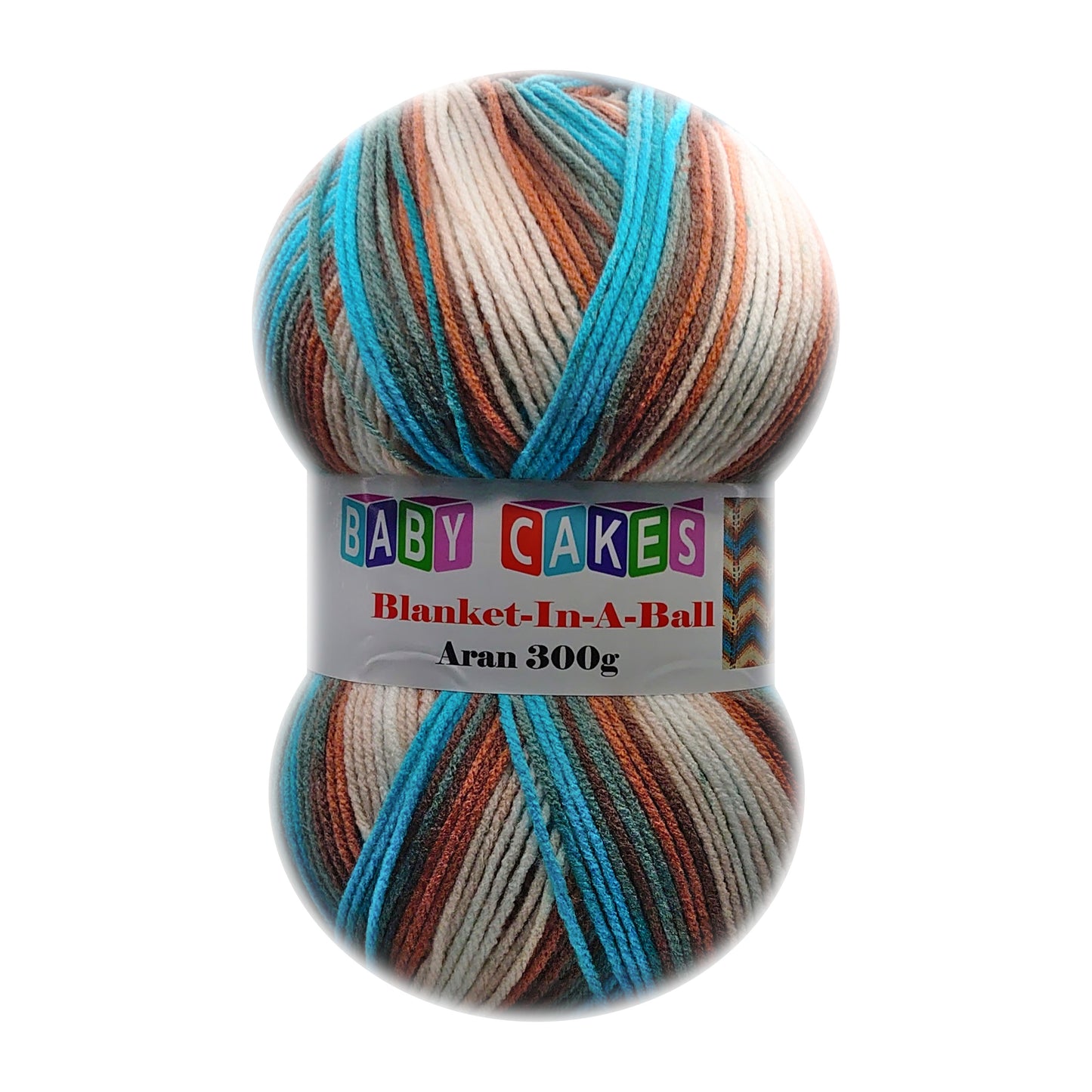 Blanket In A Ball - 300g Ball of 100% Acrylic Aran Yarn - 8 Shades Available - Machine Washable - Perfect for Knitting or Crochet