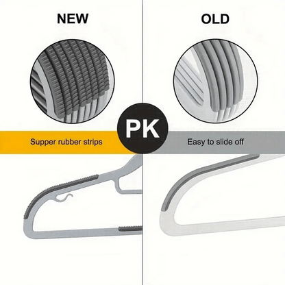 30/60 Set of Sturdy Plastic Hangers - Non-Slip, 360° Rotating Hook, Durable & Crush-Resistant Design for Organizing Closets, Suitable for Both Dry And Wet Garments