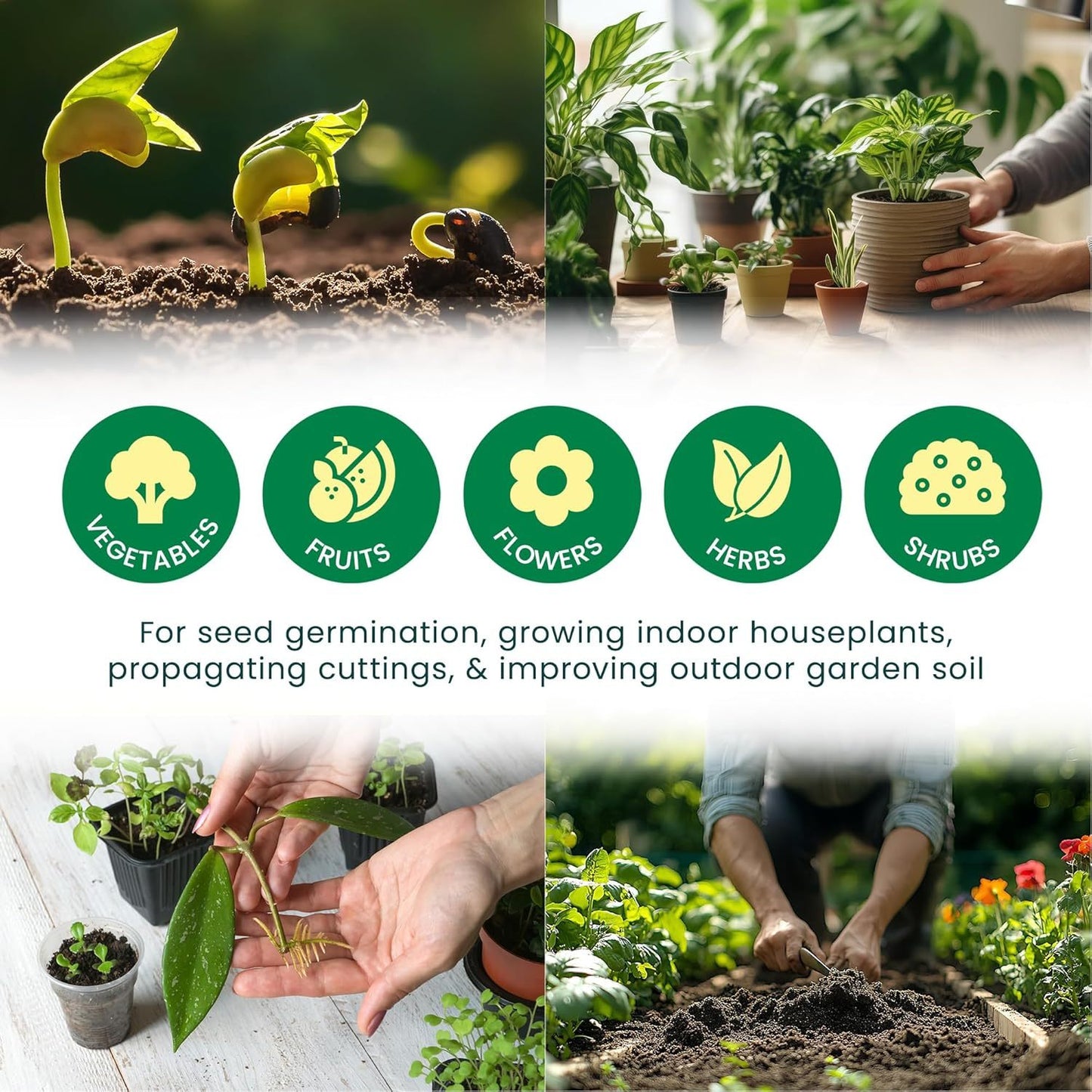 35L Seed Sowing Compost Soil – Nutrient Balanced Potting Mix for Seed Starting, Indoor & Outdoor Plants | Garden Planting Compost for Pots, Trays & Growing Containers