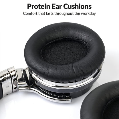 E7 Wireless Headphones with Active Noise Cancellation And Microphone, Featuring Deep Bass, Over-Ear Design, Comfortable Protein Ear Pads, And 30 Hours of Playtime