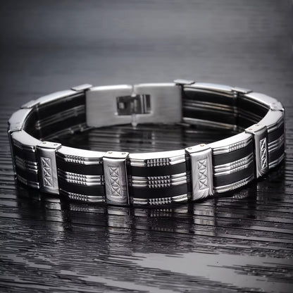 European and American Style Jewelry, Fashionable New Men's 304 Stainless Steel Bracelet, Student-style Gift