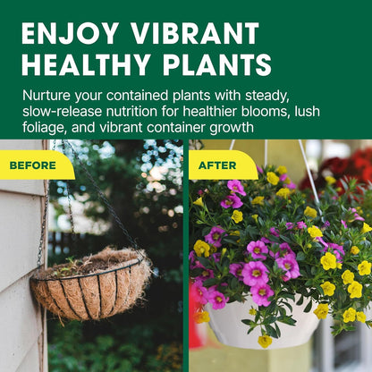 Doff Hanging Basket & Tub Drip Feed 10x30ml Bottles Fast-Acting Plant Food & Fertilizer for Healthy Growth