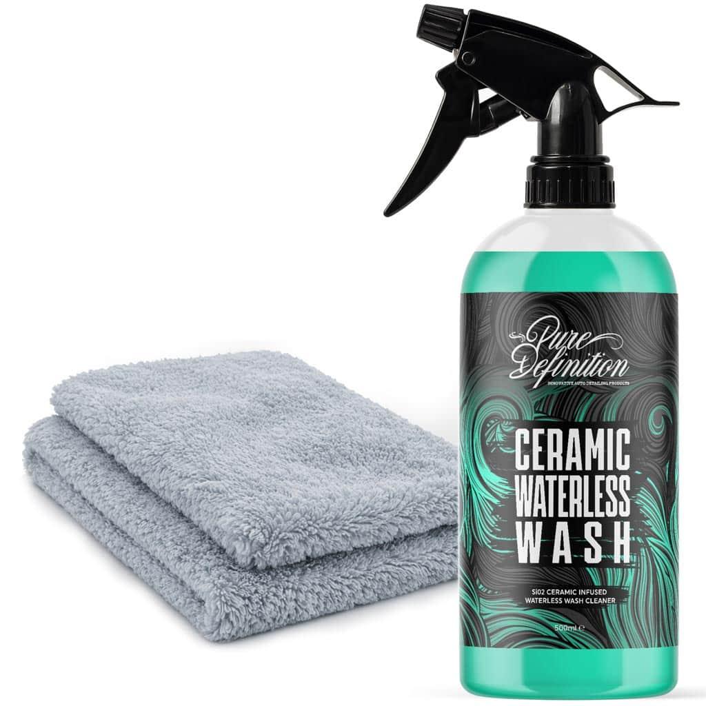 Ceramic Wash Waterless - Wash & Si02 Ceramic Gloss Shine Showroom Cleaner - Waterless Car Cleaning kit