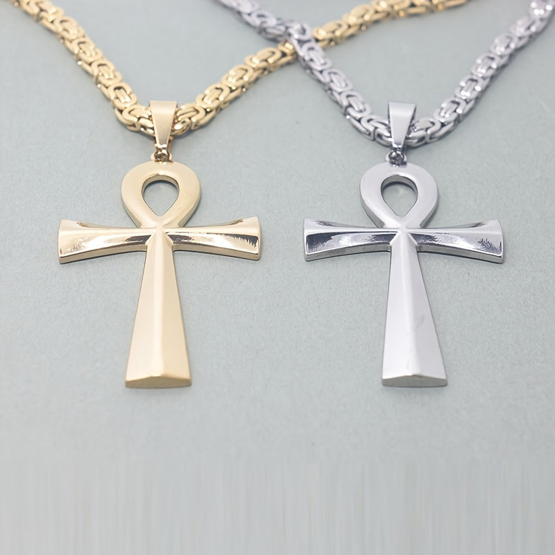 304L Stainless Steel Ankh Necklace Pendant
