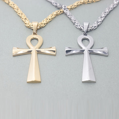 304L Stainless Steel Ankh Necklace Pendant