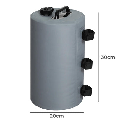 4 Pack Gazebo Water Weights Bags, 10L Durable Windproof and Portable Weights for Outdoor Tents, Canopies, Shelters, Easy to Fill Sand or Water Weights for Stability, Heavy Duty Weight Bags for Gazebos, Camping, Patios, Event Shelters, Weather Resistant An