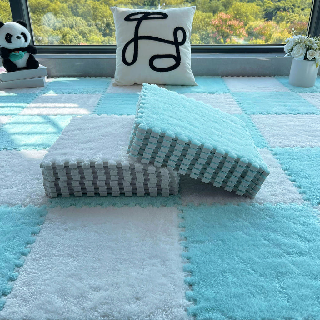 Plush Interlocking Carpet Tiles – 30cm EVA Foam Multipacks