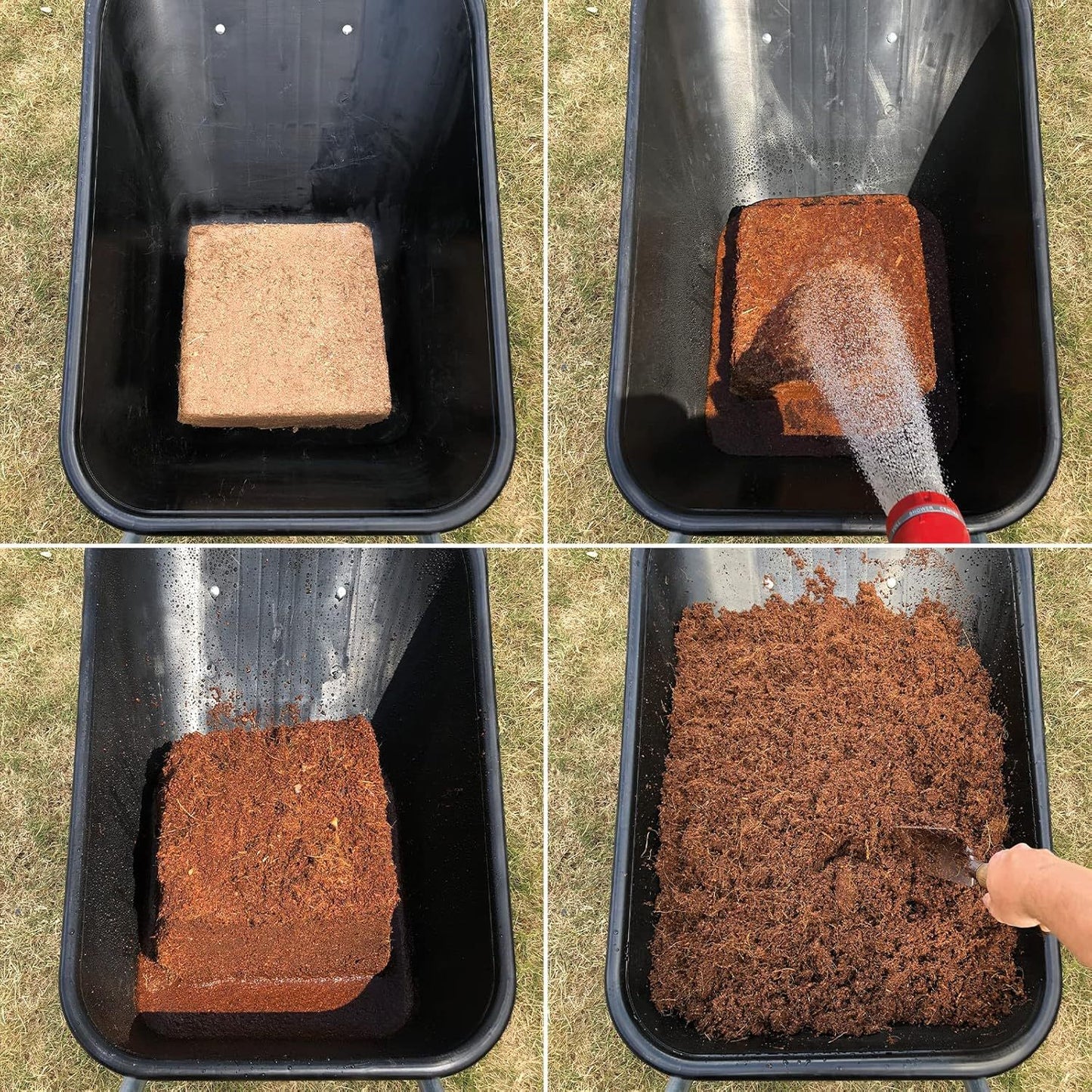 80 Liters of Coco Coir Compost Blocks/Bricks | Natural Peat-Free Growing Medium/Potting Soil