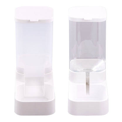 Pet Feeder Pets Food Feeder and Waterer Set 3.8L 2.1kg, 29*13.5*28.5cm, Travel Supply Feeder and Water Dispenser for Dogs Cats Pets Animals