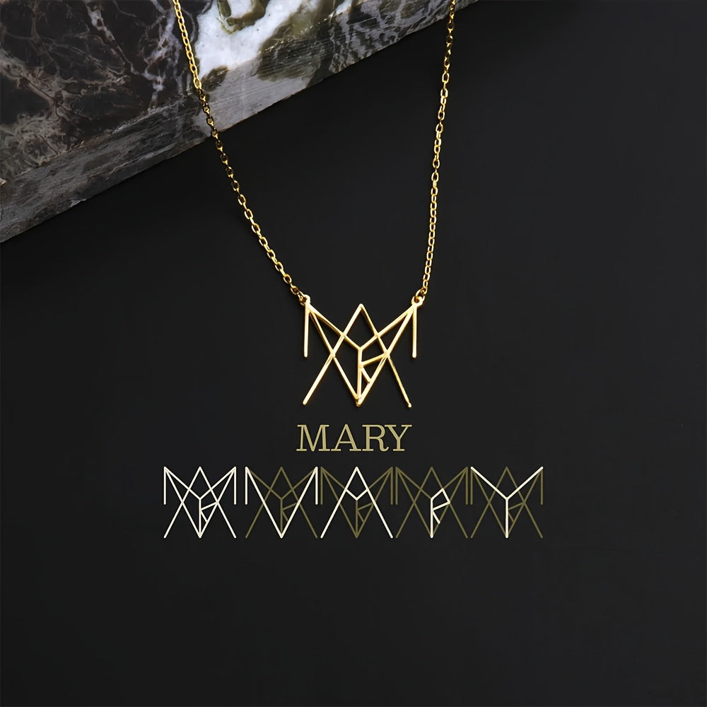 Customized] Personalized Stainless Steel Name Logo Necklace / Custom Name Logo Necklace / Unique Creative Gift / Holiday Gift / Birthday Gift / Perfect Gift for Her