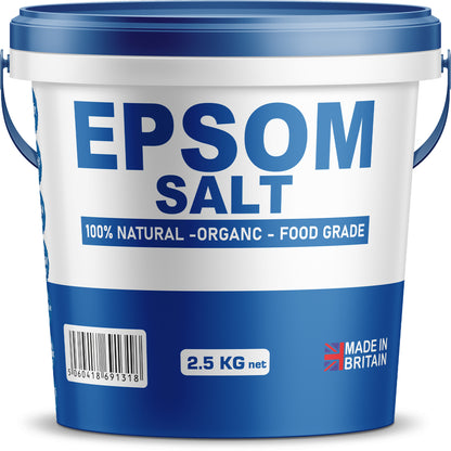 Unscented Epsom Bath Salts - Natural Magnesium Sulphate | Infused Bath & Foot Soak | Relaxing Mineral Salts