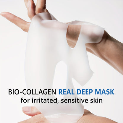 10pcs Collagen Powerful Moisturizing Facial Mask Set Can Deeply Moisturize Skin, Make Face More Moist, Delicate, Bright, Rich in Collagen, Say Goodbye to Dry, Dull, Loose Skin, Facial Skin Care, Collagen Facial Mask