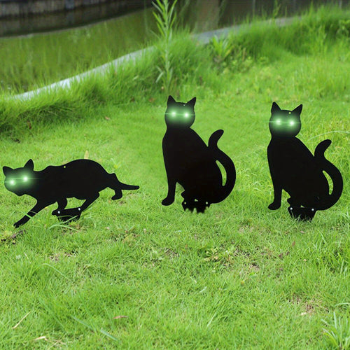 3pcs GARDEN PEST DETERRENT REPELLENT SCARER NUISANCE CONTROL FOX SCARE CAT