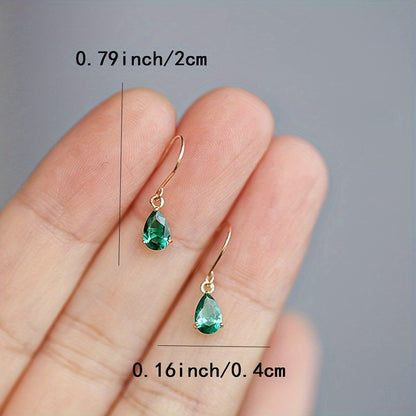 Handmade Earrings, Anti-Allergic, S925 Silver, French Palace Noble, Easy, Light Luxury, Classic, Water Drop, Temperament, Versatile Ear Hooks