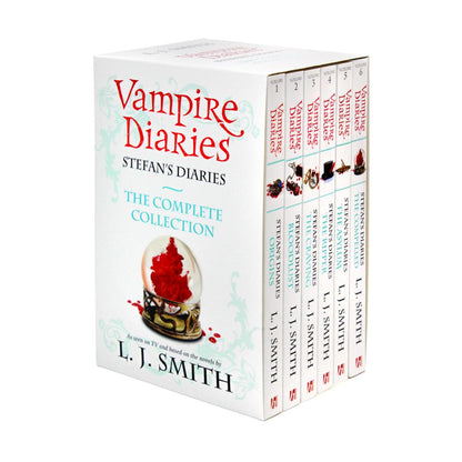 The Complete Collection The Vampire Diaries: Stefan's Diaries 1 to 6 Books Box Set By L.J. Smith (Origins, Bloodlust, The Craving, The Ripper, The Asylum & The Compelled)