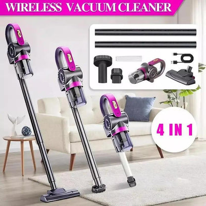 4-in-1 Handheld Vacuum Cleaner Ultra Lightweight Cordless Stick Vacuum, 8000 Pa Powerful Suction- High-Speed Motor, Vacuuming & Mopping & Sweeping, Suitable for Home, Carpets, Pet Hair Cleaning, Easy to Operate and Store, 60dB Low Noise, 3000 mAh, Carpet