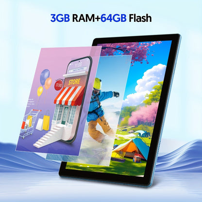10.1-inch black tablet - dimensions or specification detail 12
