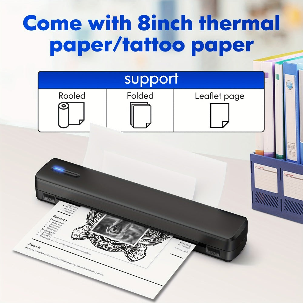 D810B portable A4 thermal printer - included item detail 8