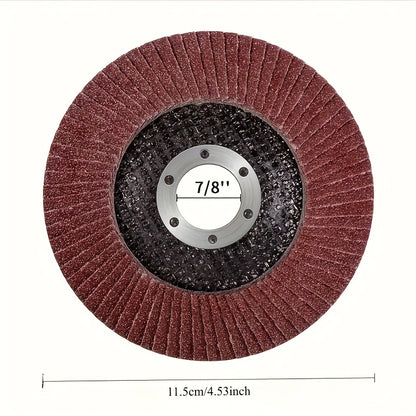 20pcs Flap Discs Mixed Grits 40/60/80/120 Flap Grinding & Sanding Disc Set | 11.43cm Grit for Angle Grinders, Aluminum Oxide Material