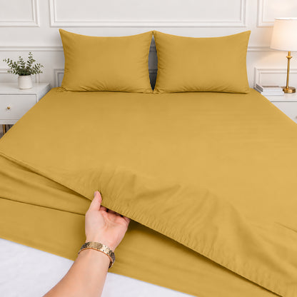 1pc 40CM Extra Deep Fitted Sheet – Soft Comfortable Microfiber Bed Sheet, Durable & Breathable Fabric, All Around Elastic, Wrinkle Resistant, Machine Washable Sheet for Home Bedroom