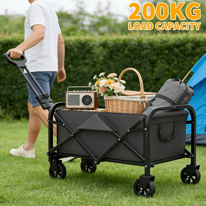 Outdoor Multi-functional Camping Folding Trolley for Household Use, with A Load Capacity Of 200kg. It Is Sturdy And Durable with Extremely Strong Load-bearing Capacity, for All Terrains. It Can Be Used In Various Scenarios Such As At Home