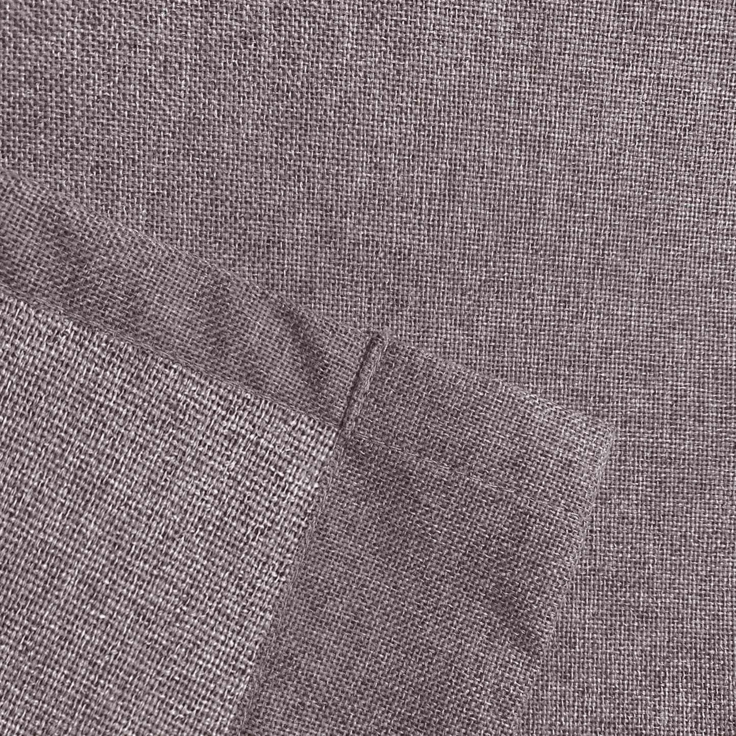2pcs Linen Textured Blackout Curtains – Linen-Look Coated Thick Fabric Grommet Top Drapes for Bedroom & Living Room, Noise Reducing Energy Saving Window Panels for Home Decor 135GSM