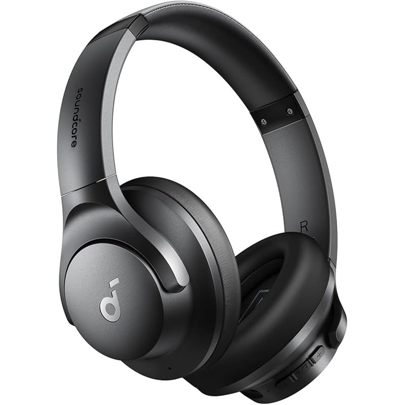 soundcore by Anker Q20i Hybrid Active Noise Cancelling Foldable Headphones, Wireless Over-Ear Bluetooth, 40H Long ANC Playtime, Hi-Res Audio, Big Bass, Customize via an App, Transparency Mode (Renewed)