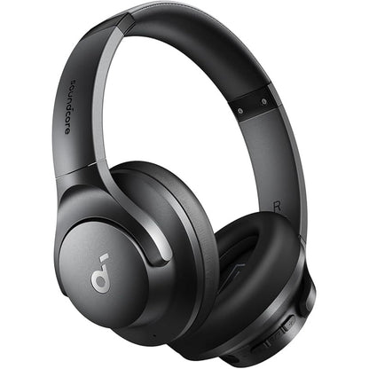 soundcore by Anker Q20i Hybrid Active Noise Cancelling Foldable Headphones, Wireless Over-Ear Bluetooth, 40H Long ANC Playtime, Hi-Res Audio, Big Bass, Customize via an App, Transparency Mode (Renewed)