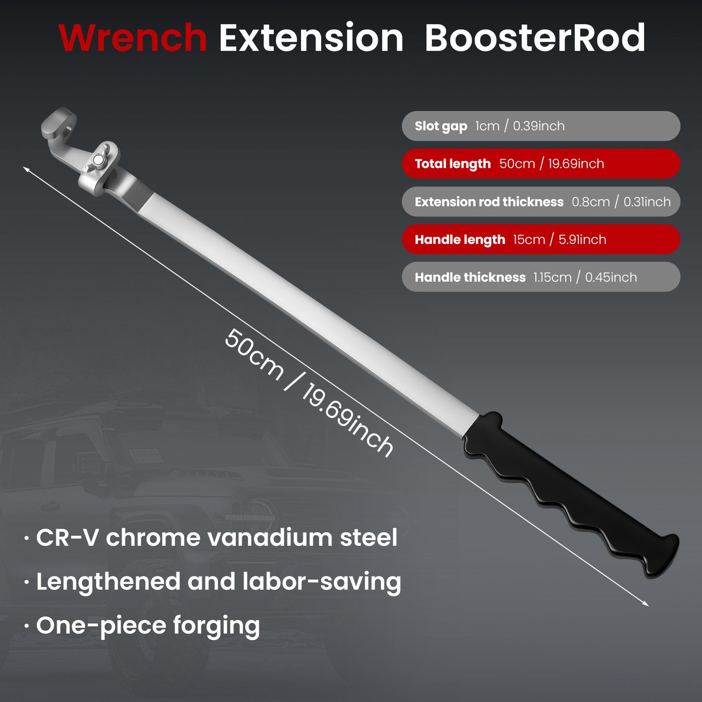 Heavy-Duty Wrench Extender Bar,Premium Metal Splitting Bar Tube, Ergonomic Wrench Handle Extension