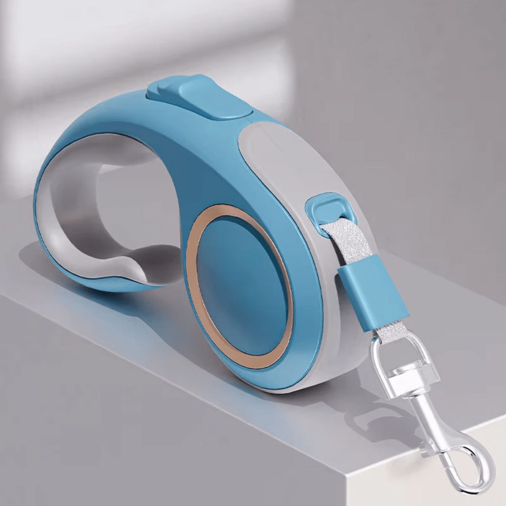 5M Retractable Dog Leash with Tangle-Free 360° Swivel, Quick-Stop Brake & Lock, Anti-Slip Comfort Grip – Extendable Training Lead for Small to Large Dogs, 4 Colours