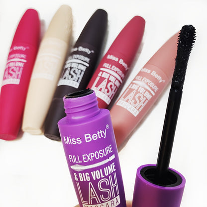 6 Packs Random Color Full Exposure And Big Volume Lash Mascara, Waterproof Long-Lasting Mascara Black Volume And Length Natural, Exquisitely Full, Lengthening Thickening Softer Fuller Lashes Amplify Smudge-Proof Eyelash Mascara
