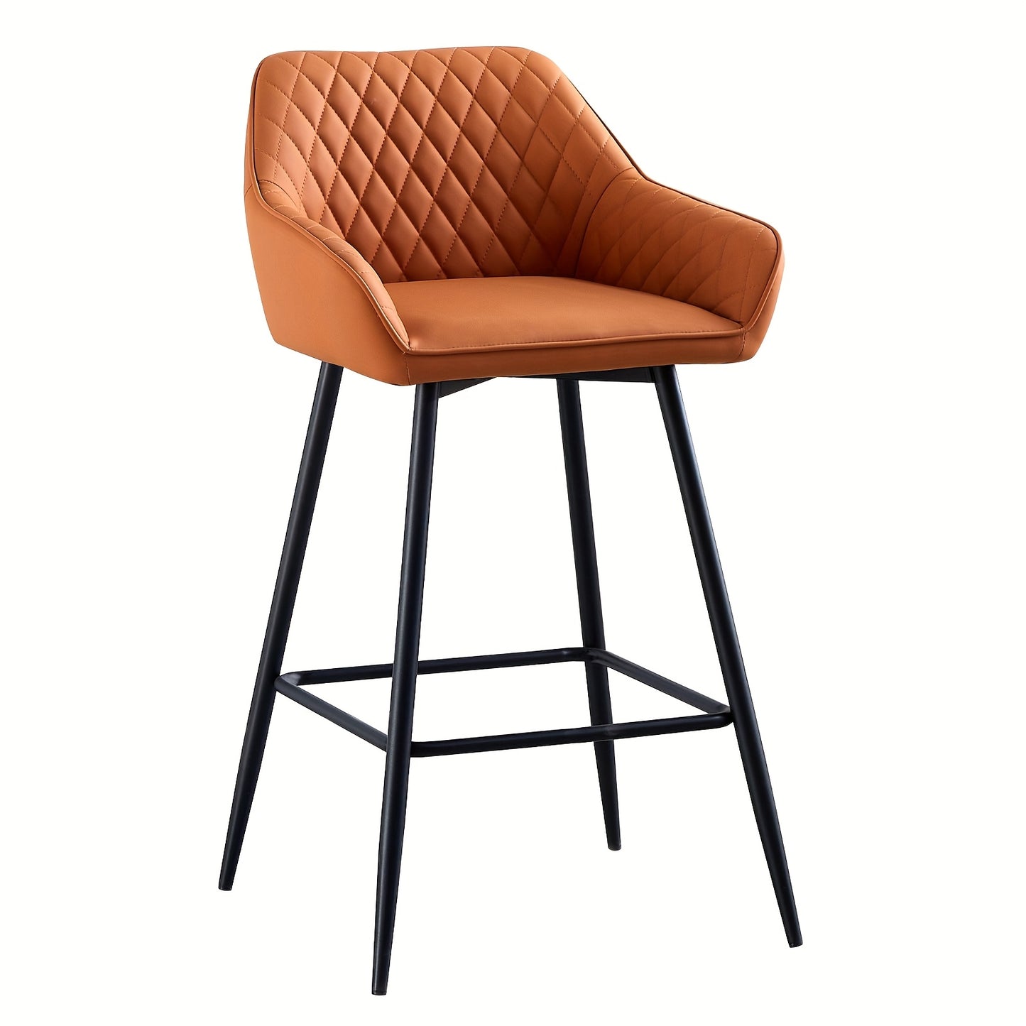 Velvet Bar Stools with Armrest & Backrest – Upholstered Breakfast Bar Chairs for Kitchen Counter Island Home Restaurant Set of 1 or 2