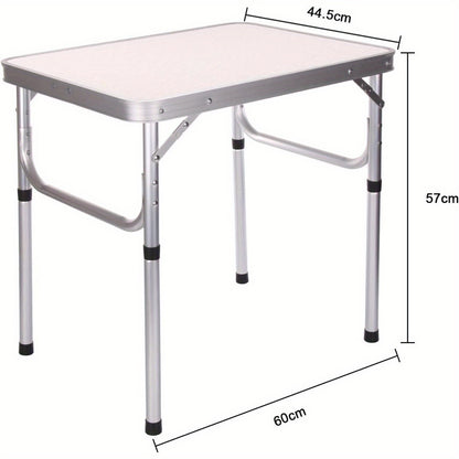 Small Folding tables Picnic Table Aluminium Folding Camping Table Garden Table for Indoor Outdoor Home Party and Camping 44.5x57x60cm