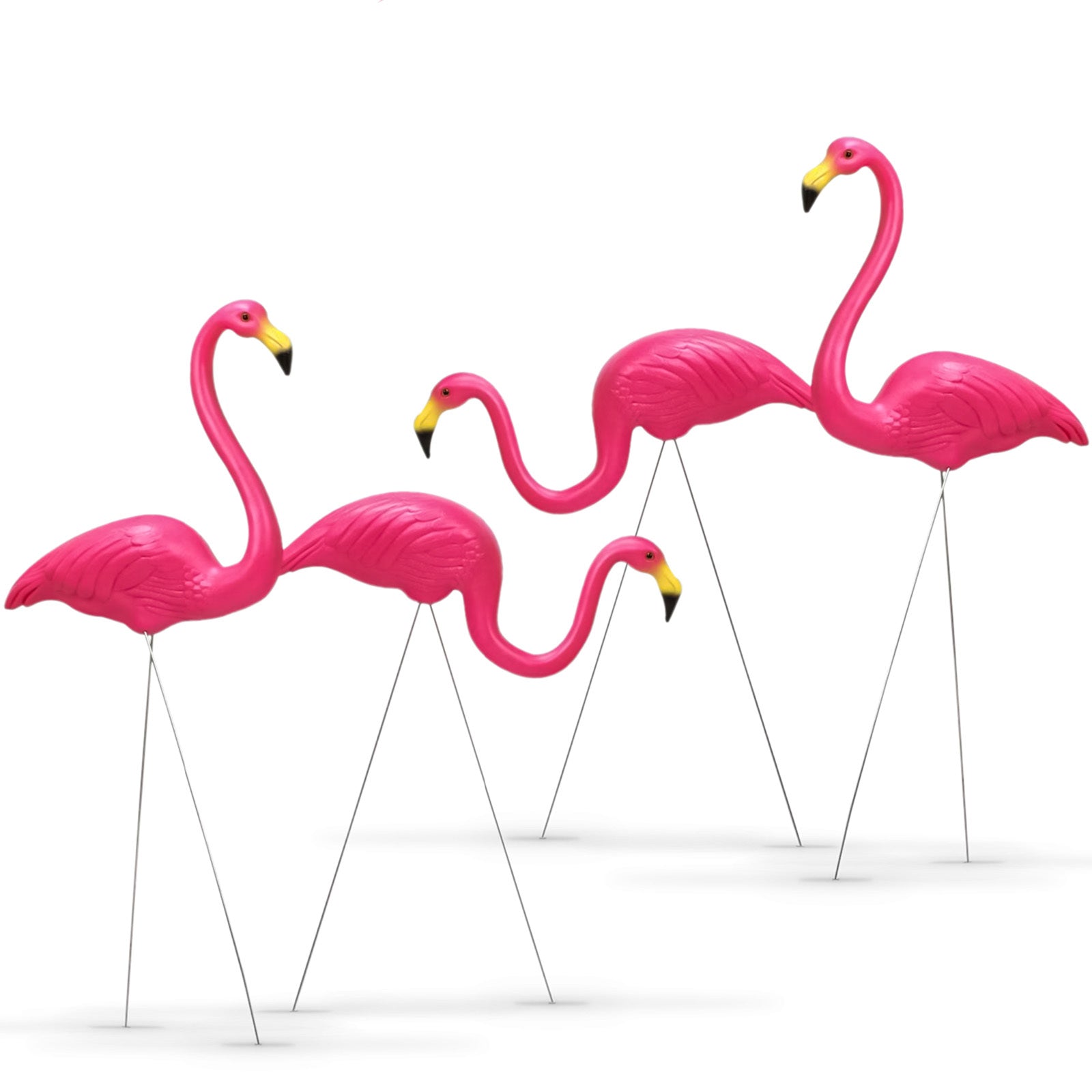 Pink Flamingo Garden Ornaments with Ground Spikes - option view 8