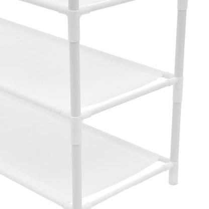 Metal Clothing Rail Rack, Multi Fucntional Coat Hat Stand With Shoe Rack Non Woven Fabric Shelves, Entryway Hall Tree with Bench and Shoe Storage Clothes Rack Hanging Rail Coat Hanger Home Freestanding Coat Rack Hanging Clothes Rack for Clothes, Coats, Sk