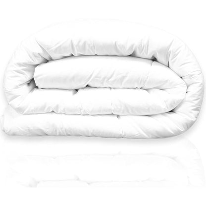 Divine Textiles Lightweight Air Cloud Quilt 4.5 10.5 13.5 15 TOG Duvet – Breathable All-Season Duvet with Soft Hollowfibre Filling | Single, Double, King, Super King | White