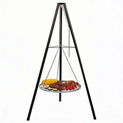 Tripod Outdoor Fire Pit BBQ Round Garden Patio Extra Large Barbecue Grill