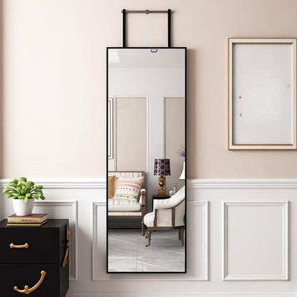 78cm Long Mirror Full Length Over Door Hanging Mirror Wall Bedroom Dressing Room Glass Mirror Half Full Body Mirror