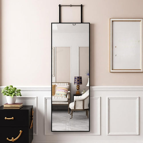 78cm Long Mirror Full Length Over Door Hanging Mirror Wall Bedroom Dressing Room Glass Mirror Half Full Body Mirror