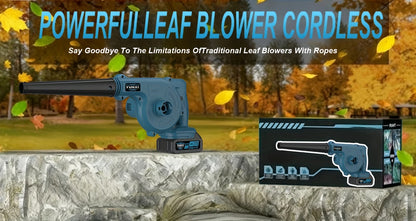 21V High-Capacity Blower, Wireless Blade Blower, Optional Lithium Battery (With Charger), Lightweight Construction, Efficiently Clears Fallen Leaves And Snow from Yards, Lawns, Garden Maintenance, Pathways, Patios, And Decks