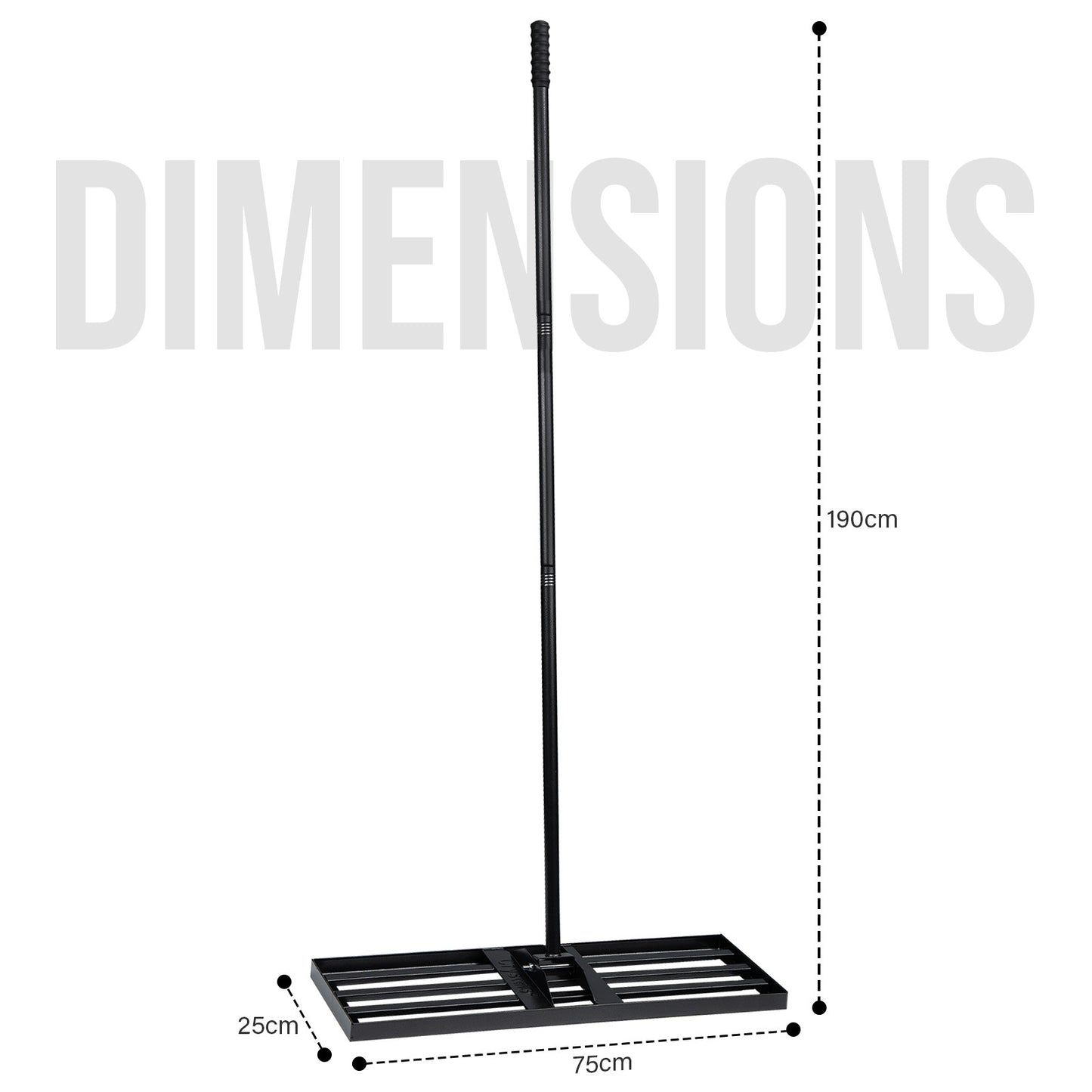 Lawn Leveling Rake, 30"x10" Level LawnTool, Heavy Duty Effort Saving Lawn Level Tool, Stainless Steel Handle Lawn Leveler for Yard Garden Golf Course, Ease Level Soil Sand Dirt Surfaces
