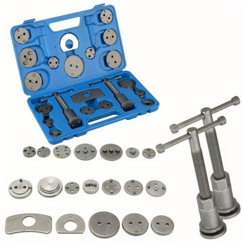 22pcs Universal Car Disc Brake Caliper Piston Rewind Wind Back Tool Pad Set
