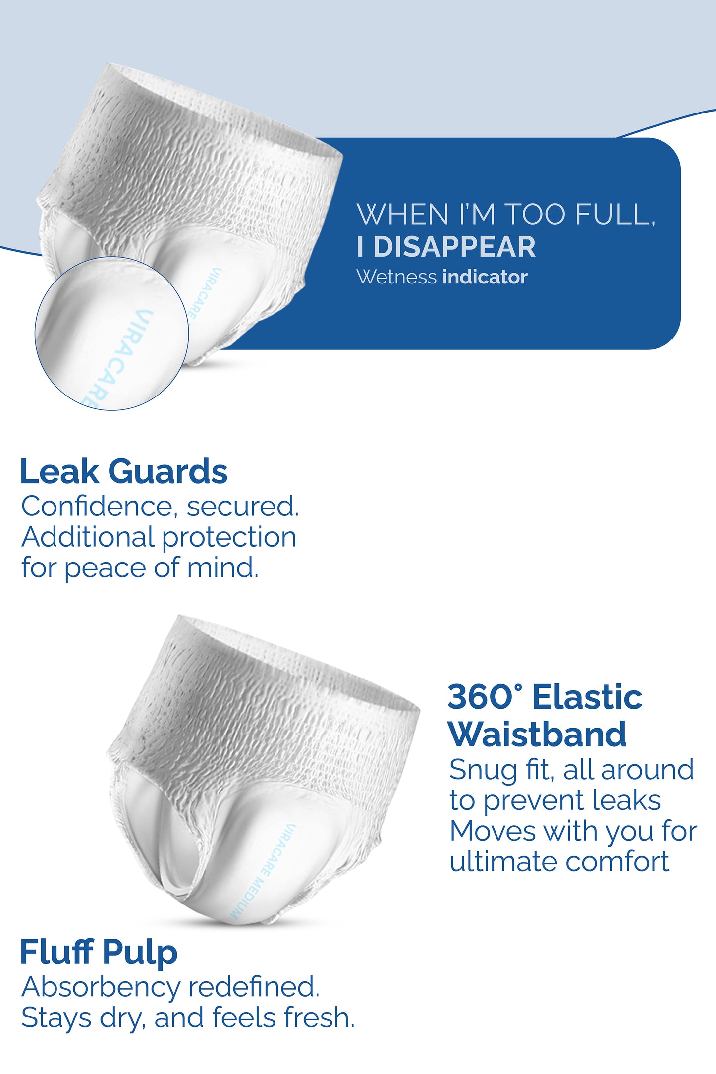 12 x Super Plus Absorbent Pants Women & Men | Adults Nappies | Advanced Absorption and Soft-Stretch Waistband | Adults Pull Up Pants | Waist Size Medium 65-135 cm | (1 Pack of 12)