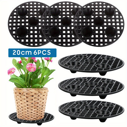 6X Plant Level Pot Elevator Heavy Duty Plant Stands 20/30cm Plant Pot Saucer