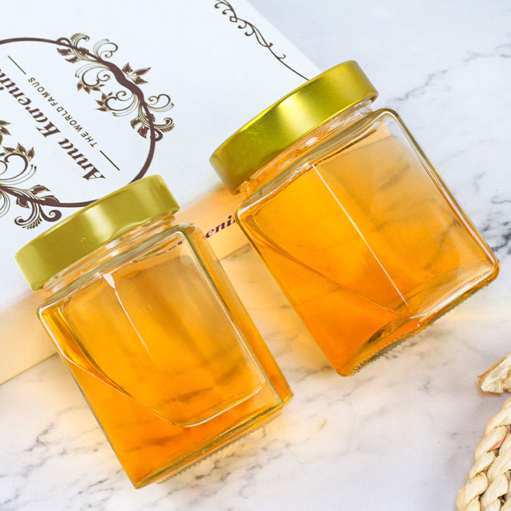 20 Pack Glass Jars With Lids, 45ML Mini Jars With Golden Lids Honey Spice Herb Jam Bottles Round Glass Jam Jars For Spices, Herbs, Jams, Crafts, Wedding Party Favors, Decor