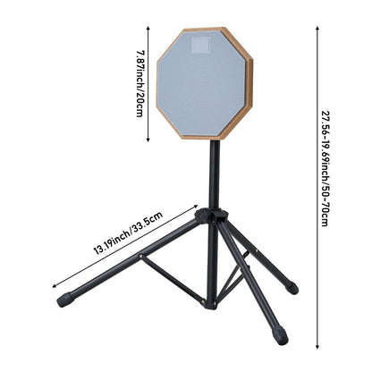 7.87-inch Mute Drum Practice Pad Set with Drum Pad and Portable Bag, Suitable for Drummers' Rehearsals and Beginner Practice