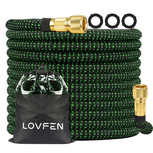30.48meter 3X Expandable Watering Hose - 3X Flexible, High-Pressure, Kink-Resistant, Durable Cleaning Hose for Garden, Car Wash, And Watering Equipment - Easy to Store And Maneuver 7.62/15.24/22.86/30.48/45.72meter